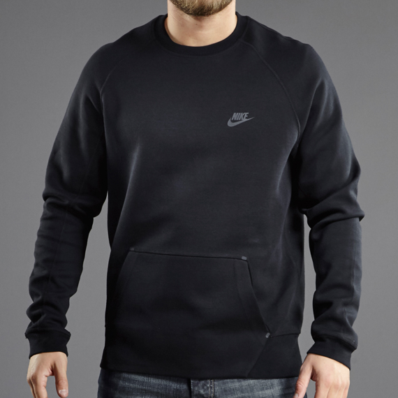 Nike Sportswear Tech Fleece Crew Black for Men